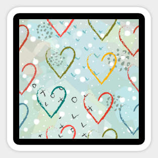 Heart Pattern Sticker